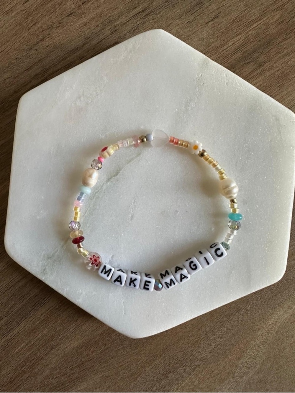 "Make Magic" Beaded Bracelet